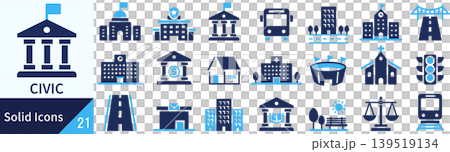 公共向量輪廓圖示集 公共向量輪廓圖示集 139519134