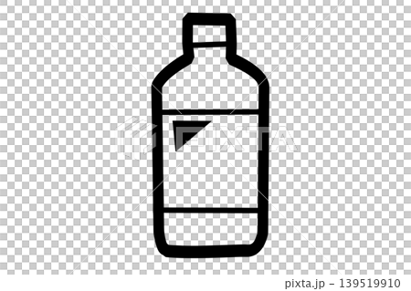シンプルなペットボトルのアイコンイラスト 139519910