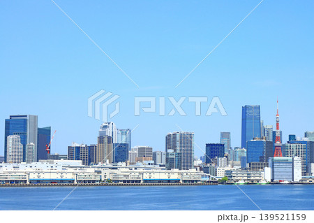 東京都港区、東京の町並みと東京タワーの風景 東京都港区、東京の町並みと東京タワーの風景 139521159