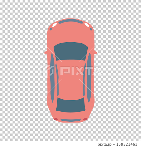 A car viewed from above (pink) A car viewed from above (pink) 139521463