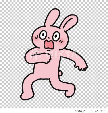 The rabbit recoiled in shock. The rabbit recoiled in shock. 139521938