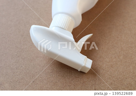 White plastic spray bottle for cleaning White plastic spray bottle for cleaning 139522689