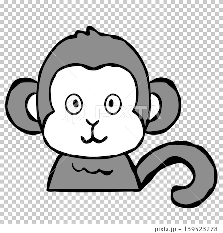 【單色】單點設計元素:猴子 【單色】單點設計元素:猴子 139523278