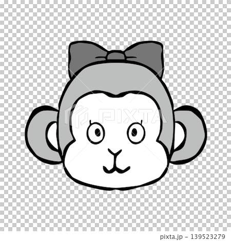 【單色】單點設計元素:猴子 【單色】單點設計元素:猴子 139523279