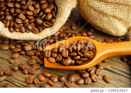 Coffee bean for drink in morning, nature food. 139523927