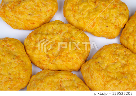 Homemade carrot cookies wholesome golden bites, oatforward recipe with natural ingredients, lowsugar suggestion, textured surface, clean eating vibe, nutritious snack photography Homemade carrot cookies wholesome golden bites, oatforward recipe with natural ingredients, lowsugar suggestion, textured surface, clean eating vibe, nutritious snack photography 139525205