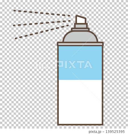 Simple Fixative Spray Can Icon | Illustration of Spraying Art Supplies 139525395