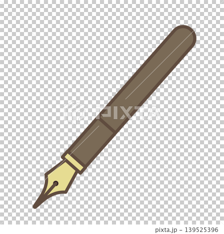Simple fountain pen icon | High-quality stationery and writing instrument illustration material Simple fountain pen icon | High-quality stationery and writing instrument illustration material 139525396