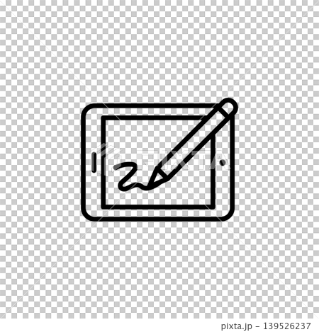 Digital Graphics Tablet Icon 139526237