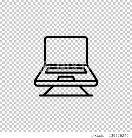 Vertical Laptop Stand Icon Vertical Laptop Stand Icon 139526243
