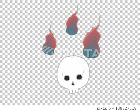 A skull and a floating spirit A skull and a floating spirit 139527319