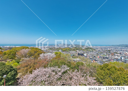 【松山総合公園より松山市内を一望】 愛媛県松山市朝日ヶ丘 139527876
