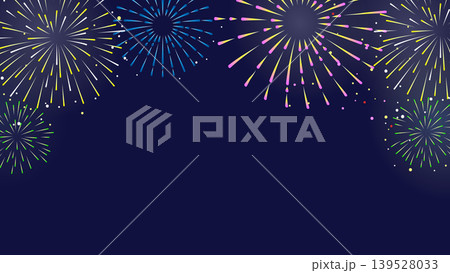 打ち上げ花火のベクターイラスト背景 打ち上げ花火のベクターイラスト背景 139528033
