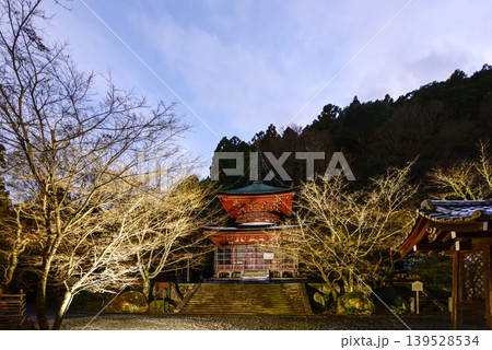 嵐山花灯路　法輪寺　多宝塔 139528534
