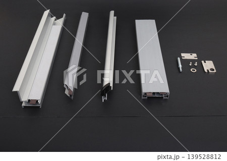 Aluminium profile for windows and doors manufacturing. Aluminium profile for windows and doors manufacturing. 139528812