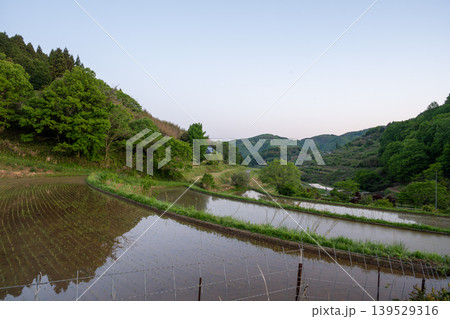 日本の岡山県美咲町のとても美しい棚田 139529316
