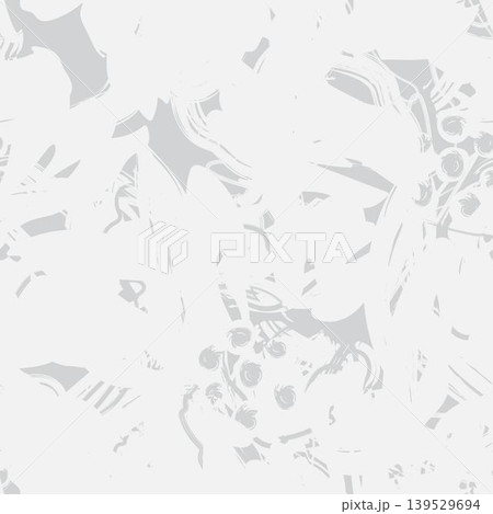 Abstract Floral Surface Pattern Design In White And Gray For Fashion Textiles And Home Decor 139529694