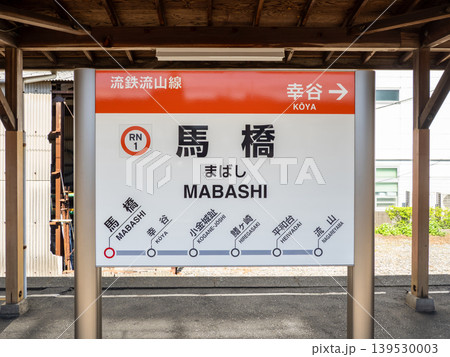 流鉄流山線「馬橋駅」の駅名標 流鉄流山線「馬橋駅」の駅名標 139530003