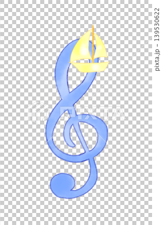 Musical notes with sailboats Musical notes with sailboats 139530622