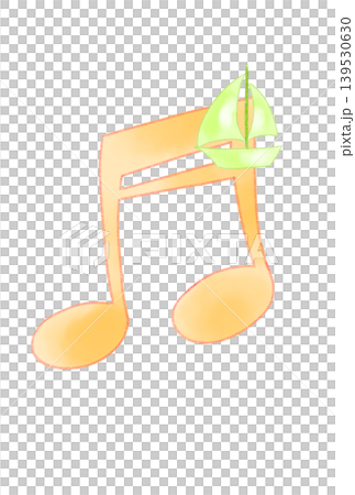 Musical notes with sailboats Musical notes with sailboats 139530630