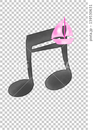 Musical notes with sailboats Musical notes with sailboats 139530631