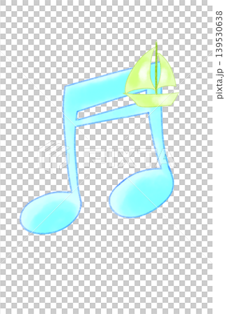 Musical notes with sailboats Musical notes with sailboats 139530638