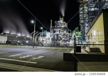 田原市のバイオマス発電所の風景(愛知県) 田原市のバイオマス発電所の風景(愛知県) 139530808