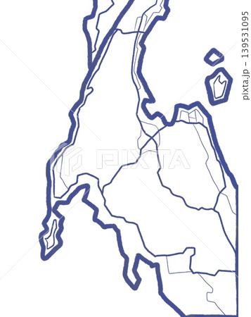 Thailand map design art land ocean land bridge Thailand map design art land ocean land bridge 139531095