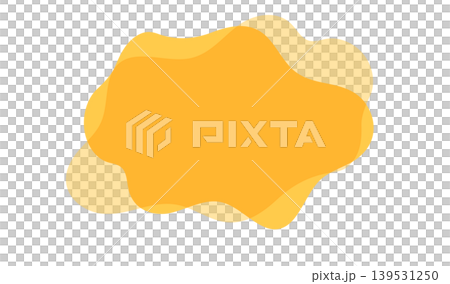 Yellow fluid shape, liquid, wavy frame 139531250