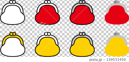 Illustration icon of a wallet/purse/coin purse Illustration icon of a wallet/purse/coin purse 139531450