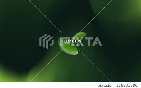 Abstract futuristic green technology concept background with glowing 3D leaves and digital swirling light lines. Eco-friendly, sustainable energy, nature conservation and environment protection design Abstract futuristic green technology concept background with glowing 3D leaves and digital swirling light lines. Eco-friendly, sustainable energy, nature conservation and environment protection design 139531580