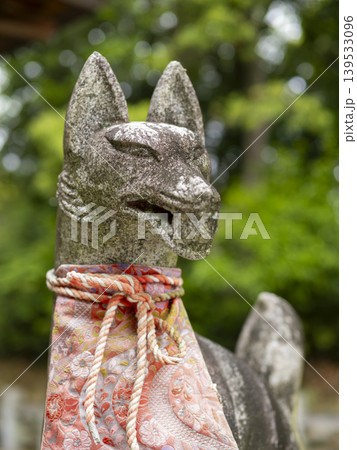 稲荷神社の狛狐 稲荷神社の狛狐 139533096