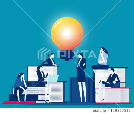 A group of business people are having a meeting and exchanging ideas. A group of business people are having a meeting and exchanging ideas. 139533535
