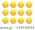 シンプルなコインのイラストセット ゴールド 139534054