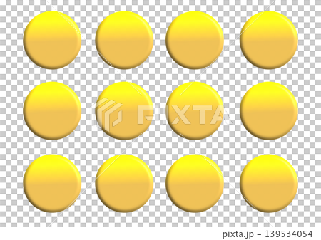 Simple coin illustration set (gold) 139534054