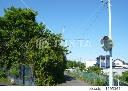田舎の風景、農業用水の道 田舎の風景、農業用水の道 139536344