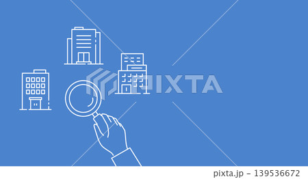 競合調査や企業研究をイメージしたベクターイラスト(線画・ブルー)Editable stroke 競合調査や企業研究をイメージしたベクターイラスト(線画・ブルー)Editable stroke 139536672