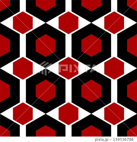 Seamless geometric abstract pattern. Hexagon. Vector Seamless geometric abstract pattern. Hexagon. Vector 139536786
