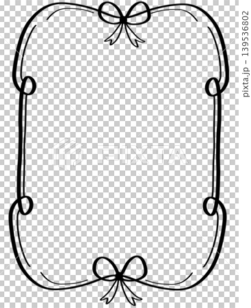 Elegant rectangular border frame decorated with cute bow knots for wedding invitation or luxury gift card design Elegant rectangular border frame decorated with cute bow knots for wedding invitation or luxury gift card design 139536802