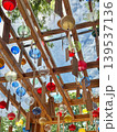 Corridor of Wind chimes ("furin"), located at Hikawa Shrine, Kawagoe, Japan 139537136