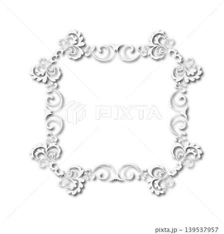 Vintage Ornamental Frame Elegant Border on a white background, JPG, 300 dpi Vintage Ornamental Frame Elegant Border on a white background, JPG, 300 dpi 139537957