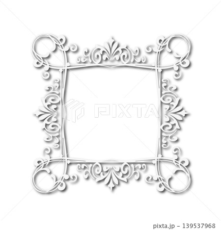 Vintage Ornamental Frame Elegant Border on a white background, JPG, 300 dpi Vintage Ornamental Frame Elegant Border on a white background, JPG, 300 dpi 139537968