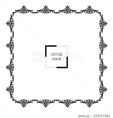 Vintage Ornamental Frame Elegant Border on a white background, JPG, 300 dpi Vintage Ornamental Frame Elegant Border on a white background, JPG, 300 dpi 139537982