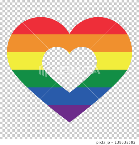 Hearts with LGBT pride colors Hearts with LGBT pride colors 139538592