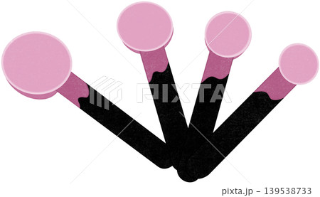 pink measuring spoon 139538733