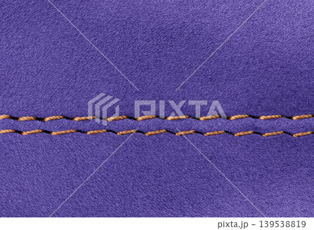 Elegant warm Purple suede surface with decorative stitch for design Elegant warm Purple suede surface with decorative stitch for design 139538819