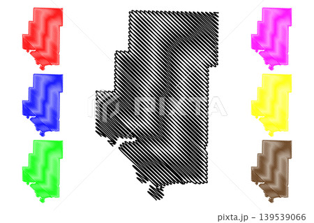 Pope County, Arkansas (U.S. county, United States of America,USA, U.S., US) map vector illustration, scribble sketch Pope map 139539066