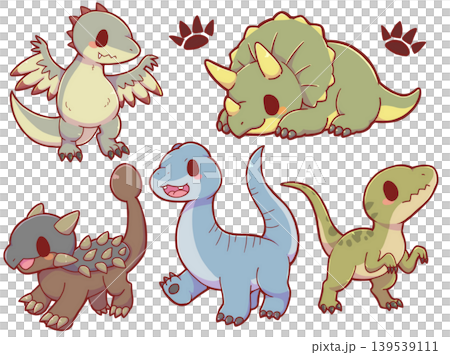 A dinosaur set centered around Triceratops 139539111