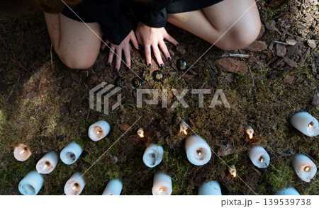 An Enchanting Forest Ritual that incorporates Candles, Crystals, and various elements of natures magic 139539738