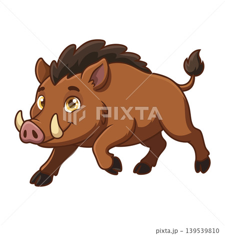 boar full body mascot logo design vector template boar full body mascot logo design vector template 139539810